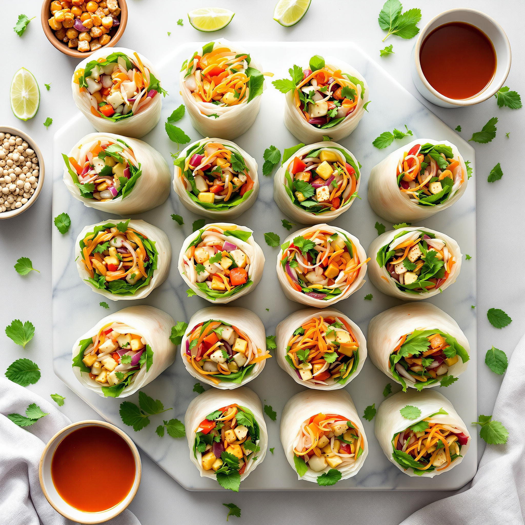 12 Vietnamese Rice Paper Rolls Bursting With Color